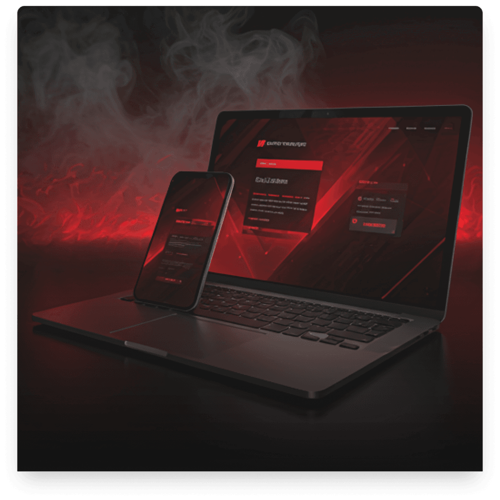 Modern website design created by RedForge