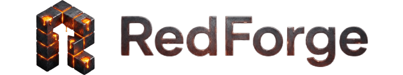 RedForge logo design by RedForge